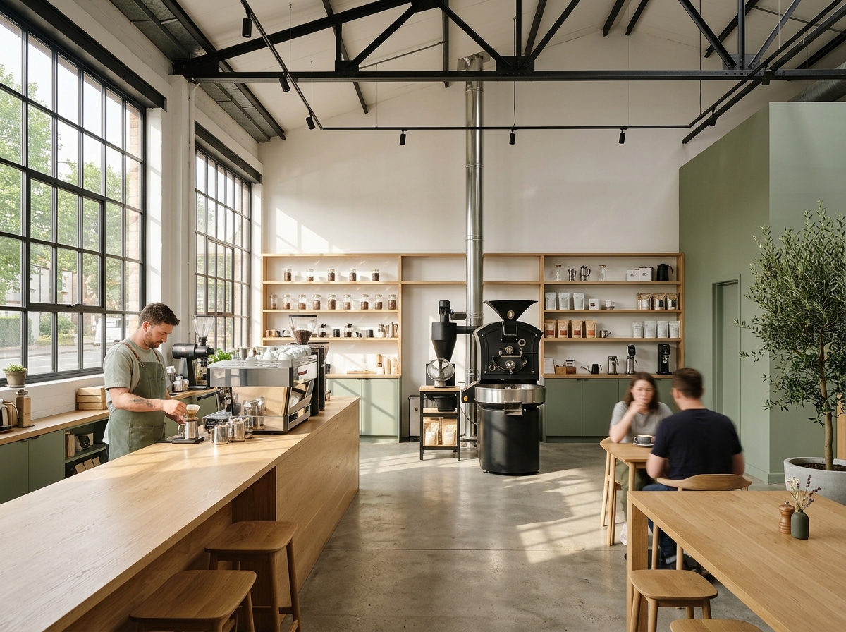 Sarah's dream coffee shop, Ember and Ash