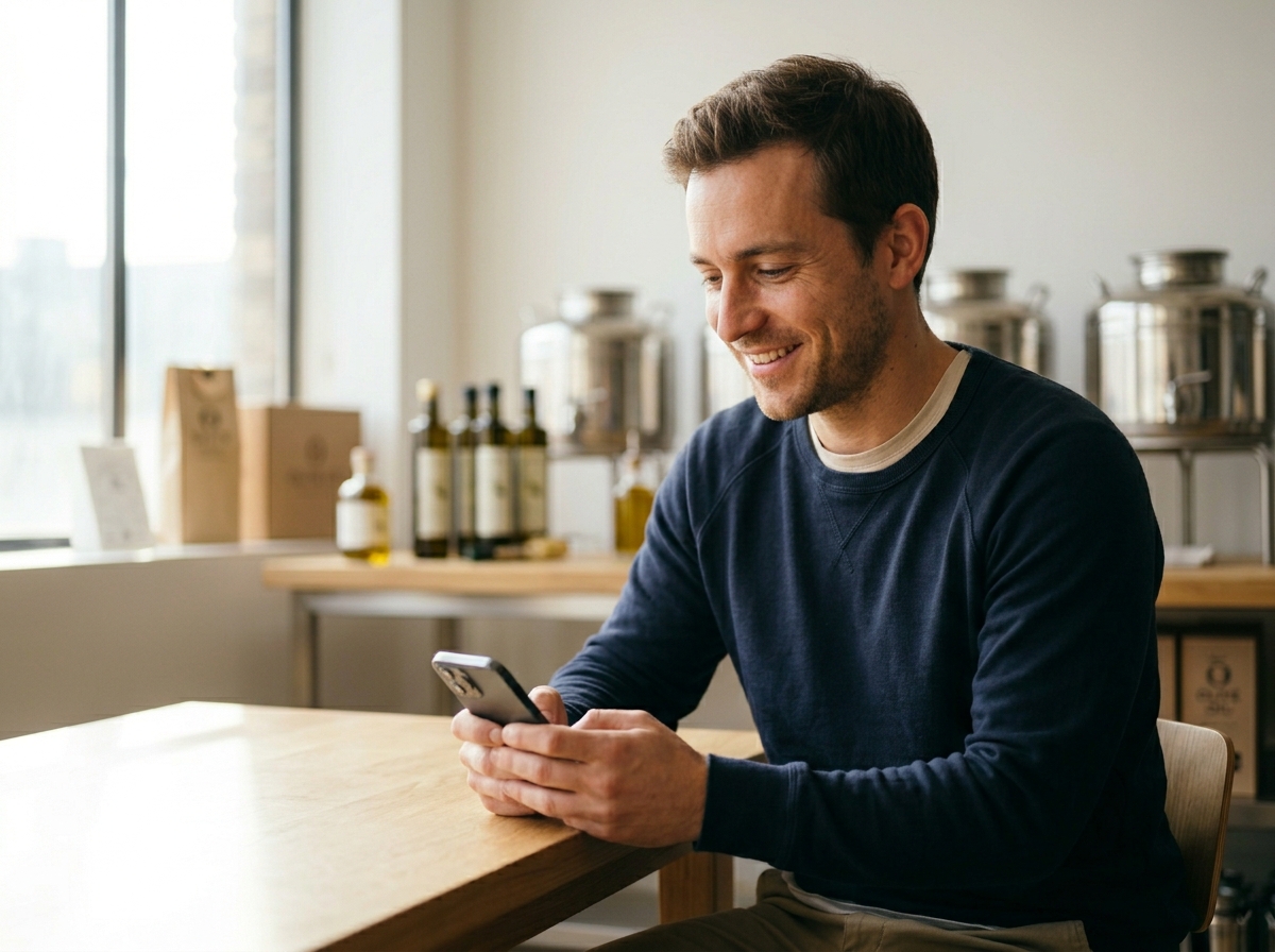 Ben, artisanal olive oil entrepreneur